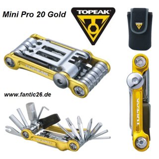 Topeak Fahrrad Tool Mini 20 Pro gold