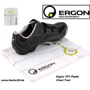 Ergon TP1 Pedal Cleat Tool Schuh Einstell Schablone...