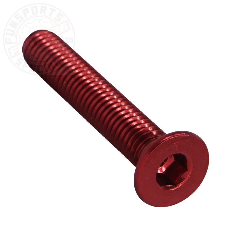 Alu M6x35 Senkkopfschraube Rot