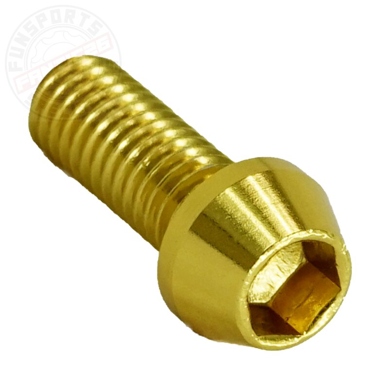 Titan M5x15 Schraube DIN 912 konisch gold