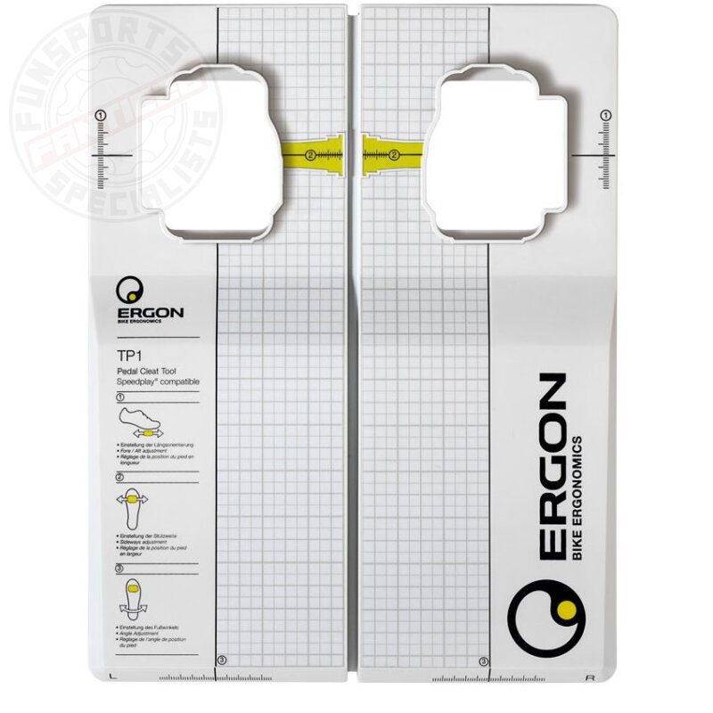 Ergon TP1 Pedal Cleat Tool Schuh Einstell Schablone für Speedplay