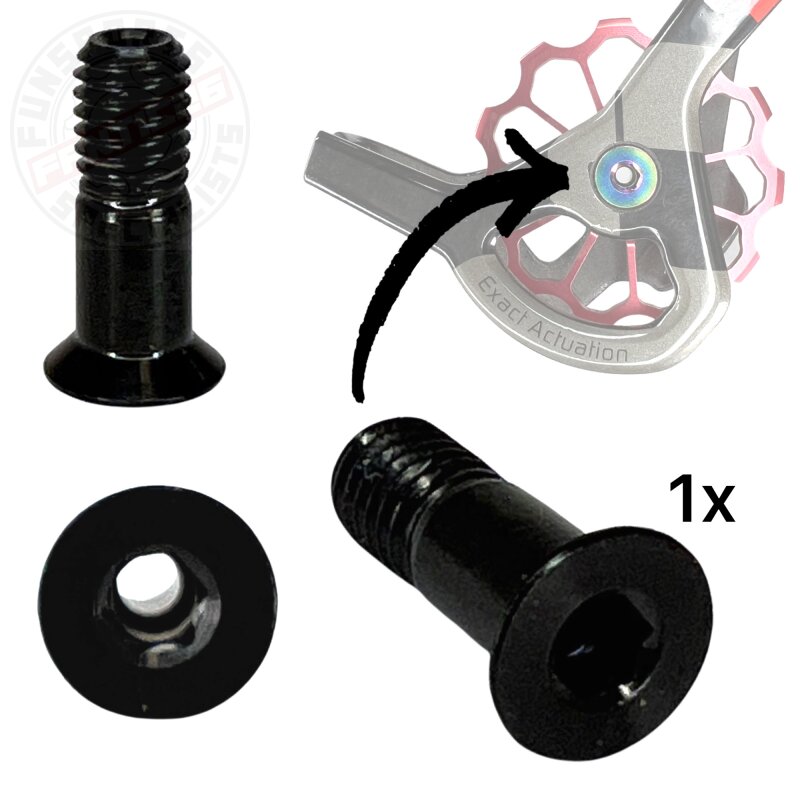 Titan M5x15 Schaltrollen Schraube Schwarz