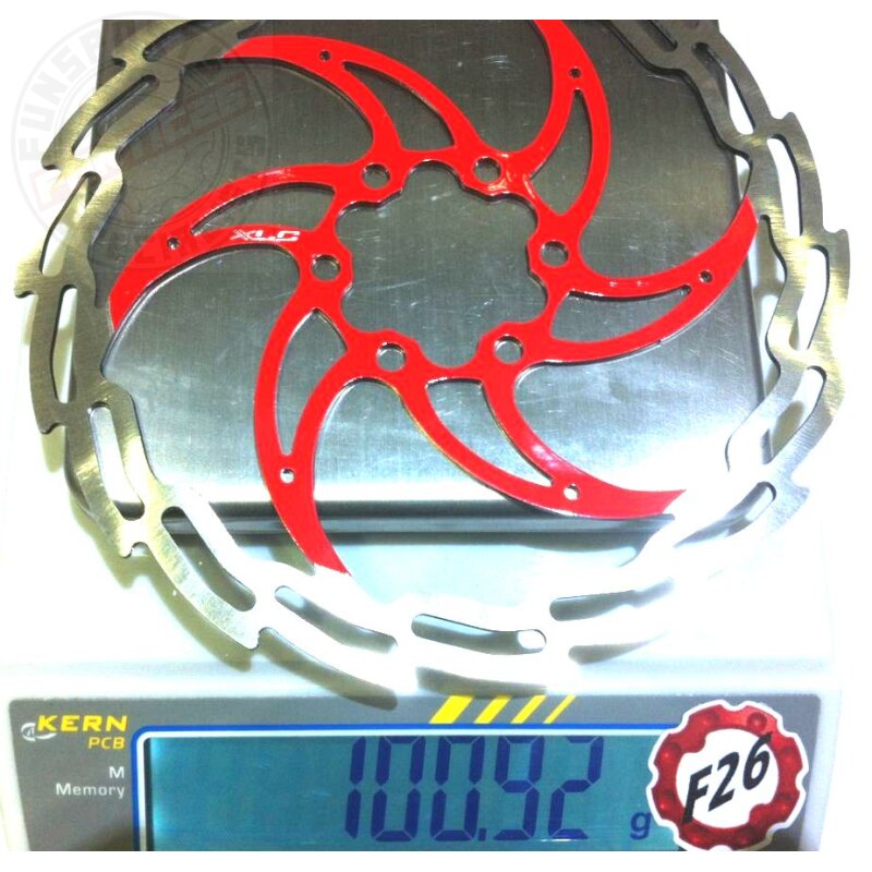 XLC Fahrrad Bremsscheibe Br-X02 MTB DISC 160mm Rot