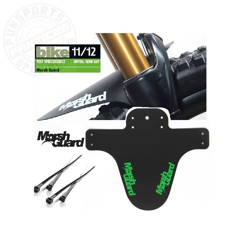 Marsh Guard Plus Mud Schutzblech Fender Schwarz/Logo Grün