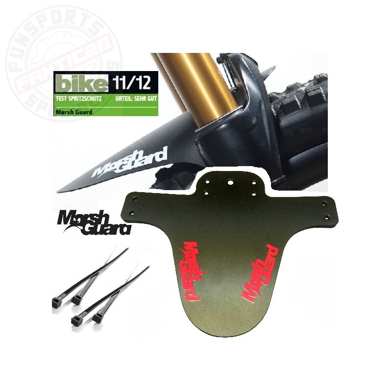 Marsh Guard Plus Mud Schutzblech Fender Schwarz/Logo Rot