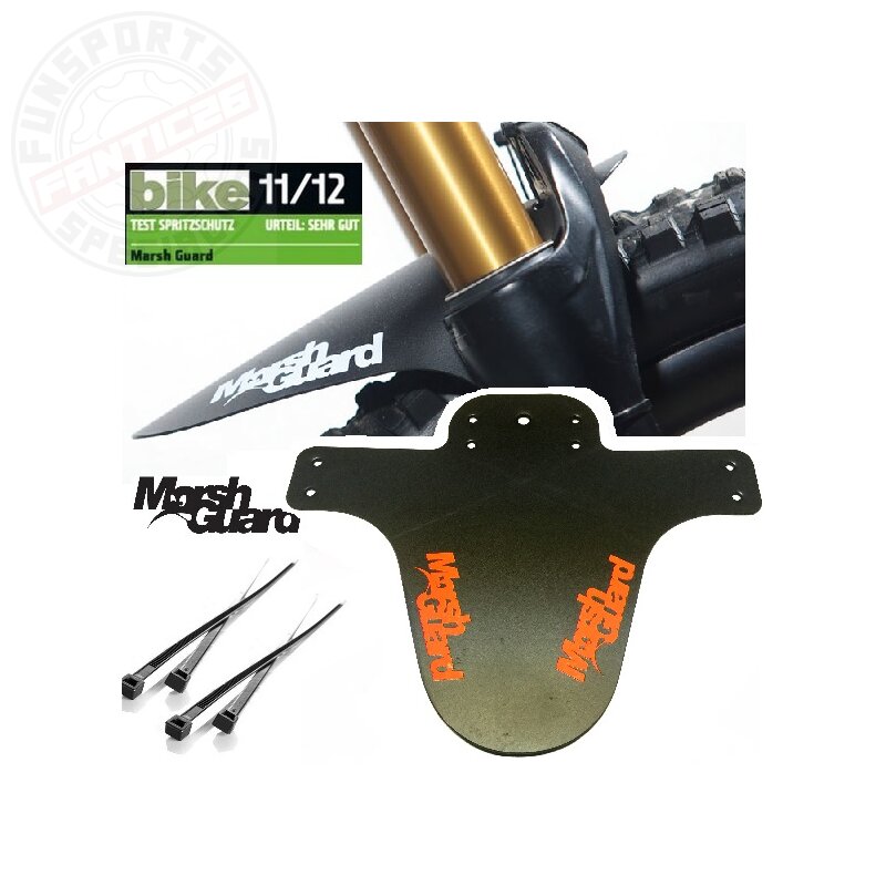 Marsh Guard Plus Mud Schutzblech Fender Schwarz/Logo Orange