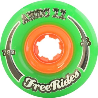 ABEC11 Freerides Longboard Rollen (4 Stck) 72mm 78a gr&uuml;n