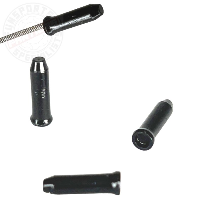 3x KCNC Schaltungszug Quetschnippel Schwarz