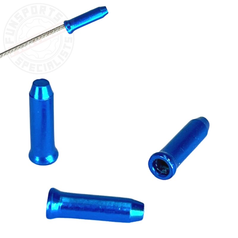 3x KCNC Schaltungszug Quetschnippel Blau