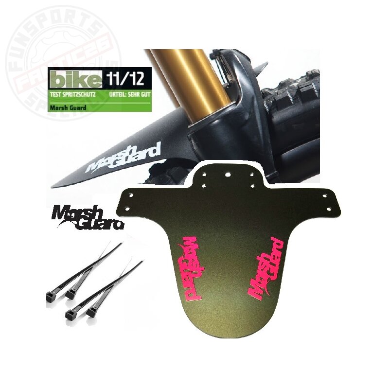 Marsh Guard Plus Mud Schutzblech Fender Schwarz/Logo Pink