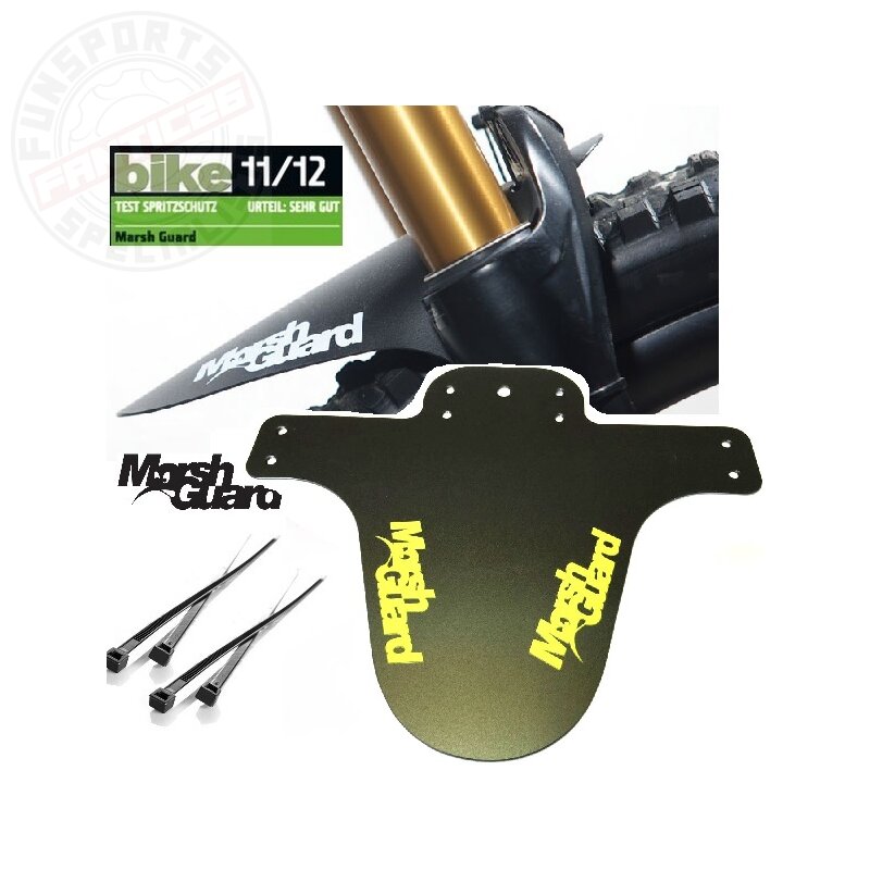 Marsh Guard Plus Mud Schutzblech Fender Schwarz/Logo Gelb