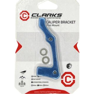 Clarks Bremsscheiben Adapter IS-PM Front 200mm / Rear 180mm Blau