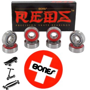 Bones REDS Bearings Kugellager Skateboard 608 (8er Pack)