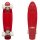D Street Polyprop Mini Cruiser Kinder Retro Skateboard 57cm Rot/Weiß