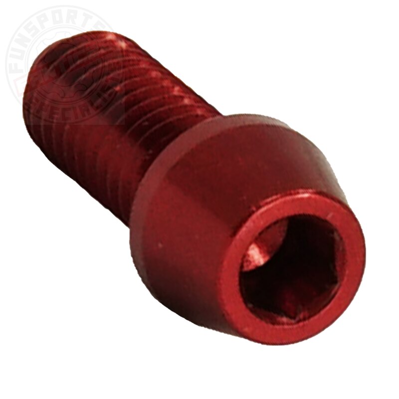 Alu M4x13 Einstellschraube Rot