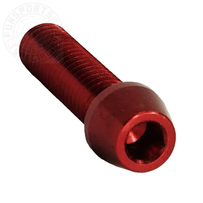 Alu M4x20 Einstellschraube Rot
