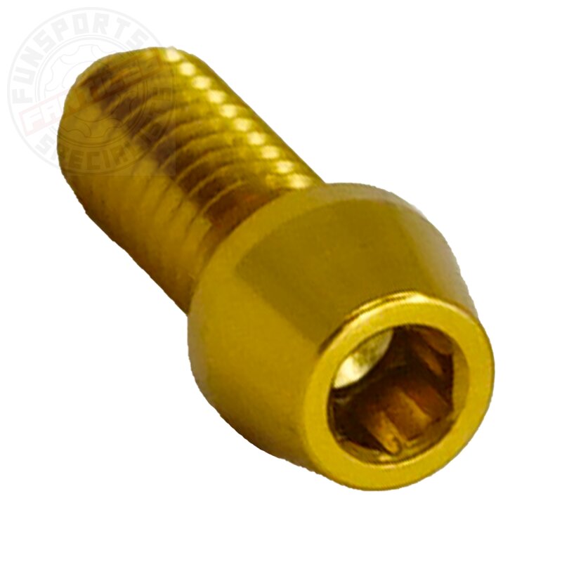 Alu M4x10 Einstellschraube Gold