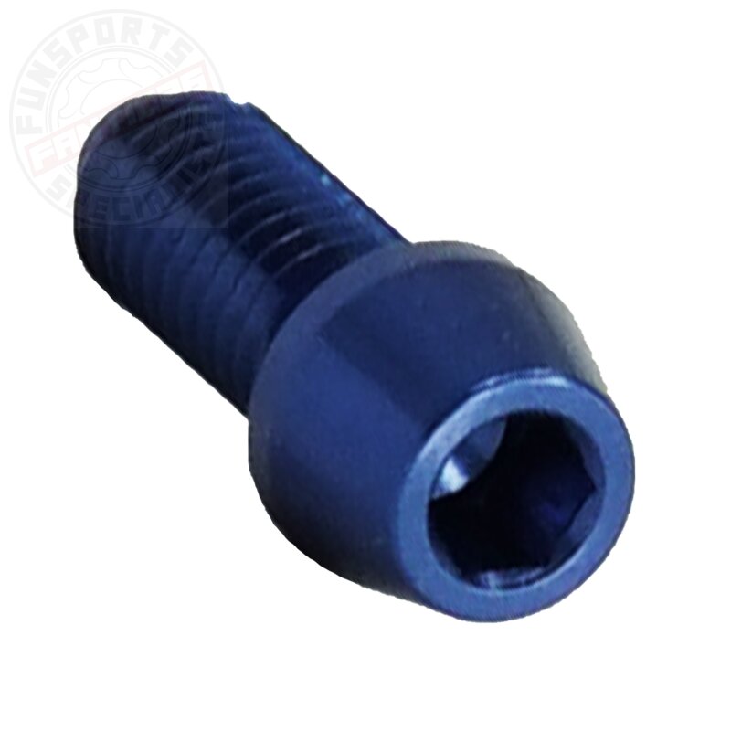 Alu M4x10 Einstellschraube Blau