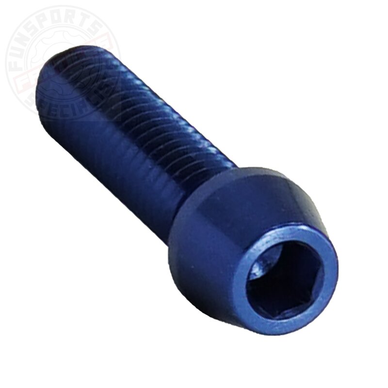 Alu M4x16 Einstellschraube Blau