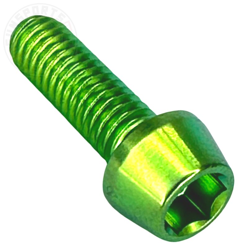 Titan M6x16 Schraube DIN912 konisch grün