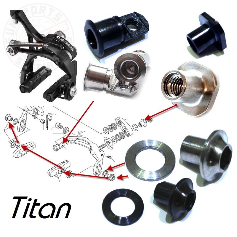 Titan Tuning brake bolt Schrauben Bremszange Campagnolo Skeleton Record Chorus