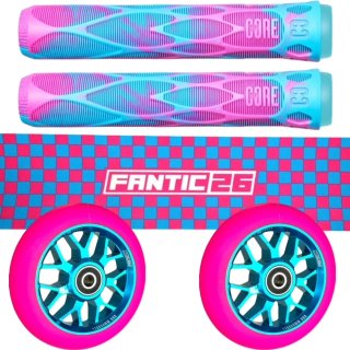 Checker Pink/Türkis