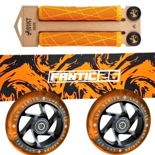 Swirl Schwarz/Orange