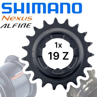 Schwarz 19 Zähne