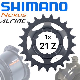 Schwarz 21 Zähne