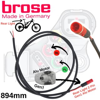 Hinten Rot Alu Motor 894mm