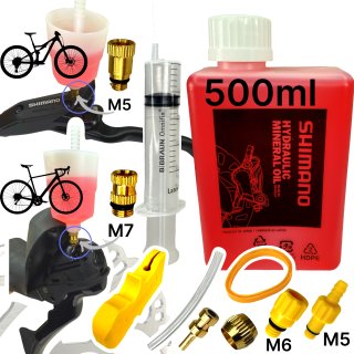 Service Pro Kit +500ml Shimano Mineral Öl