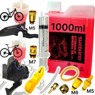 Service Pro Kit +1000ml Shimano Mineral Öl