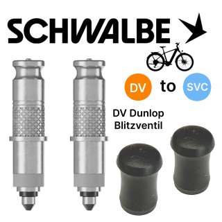 2 x SCV Ventiele (DV) Dunlop