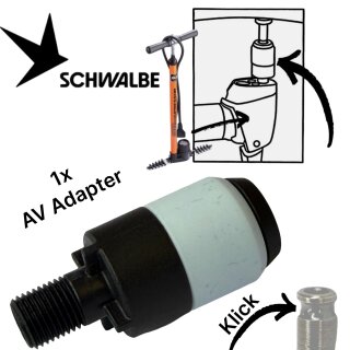 1 x Schwalbe Pumpen Adapter AV